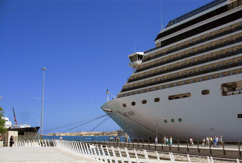 Cruise Liner at the Valletta Waterfront